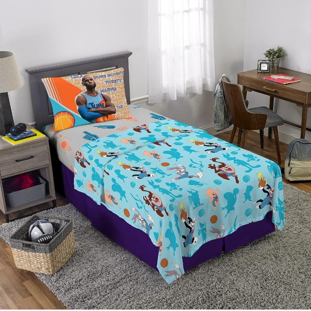 Space Jam Microfiber Twin Sheet Set